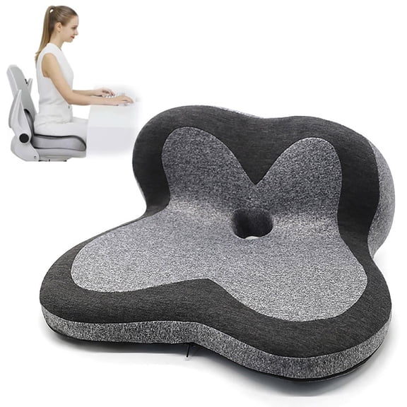1X Seat Cushion Gel Seat Cushion for Long Sitting Seat Cushion for Chair Gel Chair Cushion for Desk Chair Pressure Gel Cushion Firm Coccyx Cushion for Back Tailbone Cushion