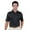 Black, variant on Monterey Club Men's Micro Checker Texture Solid Golf Polo Shirt #1082