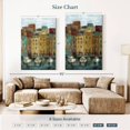 thumbnail image 4 of Elephant Stock Old Town Port Ii Wall Art - Vertical Canvas Wall Art - Living Room Wall Decor - Transportation Canvas - Orange And Teal Decor By Silvia Vassileva - 32" x 48", 4 of 8