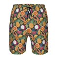 thumbnail image 4 of Yiaed Tropical Fruits Print Men's Swim Trunks with Lining Quick Dry Sports Shorts Beach Shorts Boardshorts-XX-Large, 4 of 5
