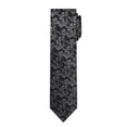 thumbnail image 2 of Jacob Alexander Men's Woven Bold Vine Pattern Slim 2.5 inch Width Neck Tie - Black, 2 of 7