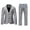 Silver, variant on Mens Retro Punk Gothic Suit Jacket Double Wedding Suit Jacket Stage Performance Two Piece Cozy Stylish Men's Suits