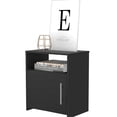 thumbnail image 2 of Engineered Wood Nightstand with 1 Drawer, Black Finish / Bedroom Decor Essential, 2 of 2