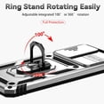 thumbnail image 4 of Estuche GANGXUN para Xiaomi Redmi Note 11 4G, soporte giratorio 360°, estilo mecánico y magnético, 4 of 5