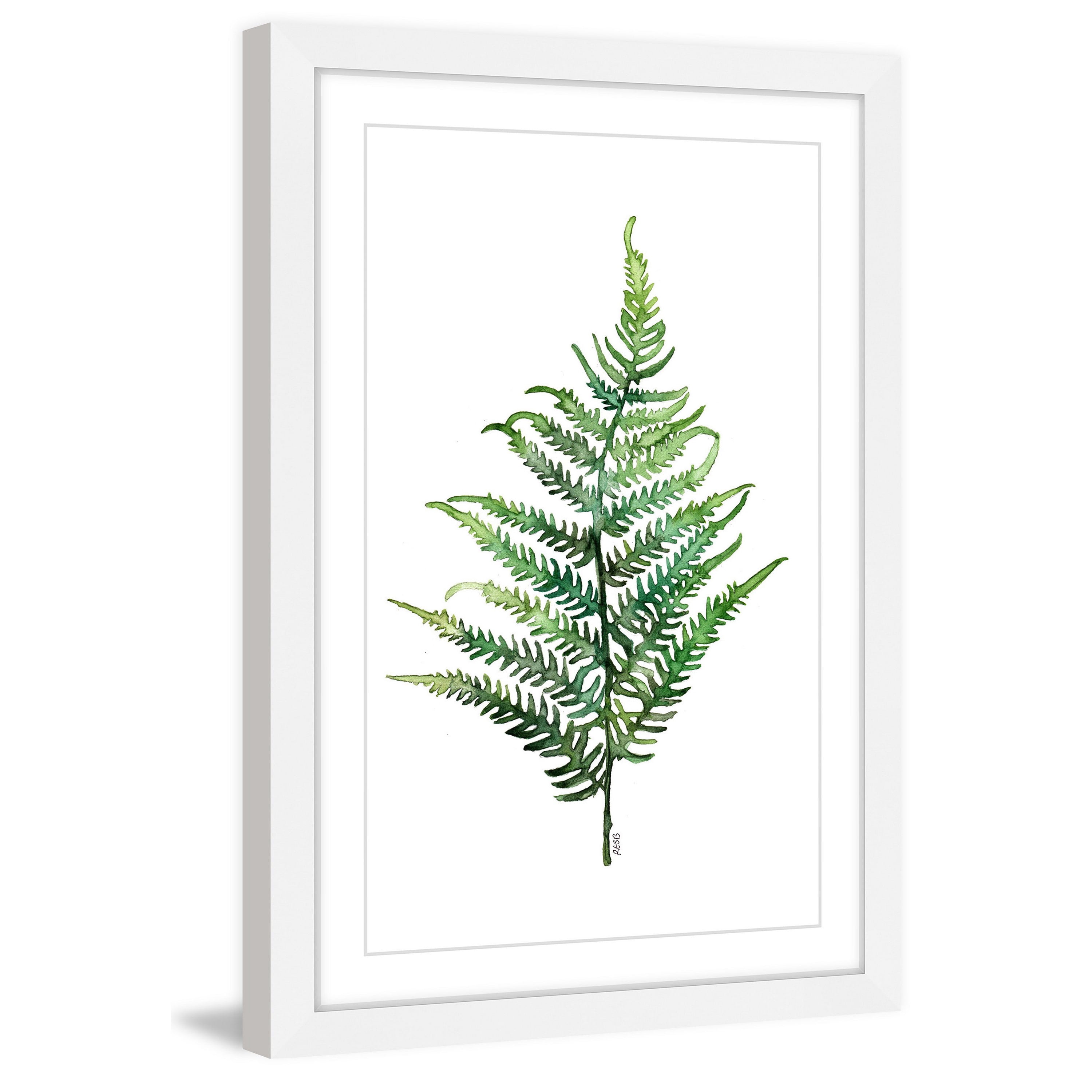 "Fern 2" Framed Painting Print