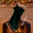 thumbnail image 3 of Velvet Christmas Stockings, Bow Christmas Stockings, 19 inch Christmas Hanging Stocking, Velvet Christmas Stocking with Large Decorative Bow, Luxury Velvet Stocking for Fireplace Mantel, 3 of 7