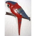 thumbnail image 2 of D-Art collection Iron Green Parrot Wall Decor, 2 of 2