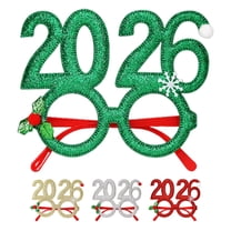 LULULION 4Pcs Christmas Snowflake Glasses Assorted Color Novelty Holiday Party Sunglasses