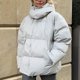 thumbnail image 1 of Parkas de manga larga para mujer, chaqueta holgada de algodón para otoño e invierno, abrigo holgado, ropa de algodón de manga larga, abrigo para mujer, 1 of 8