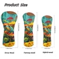 thumbnail image 6 of Uorisanigo Golf Club Head Covers for Driver, Fairway & Hybrid, 3Pcs Mushroom Hippie Frog Golf Club Headcovers Set with Soft Lining, PU Waterproof Accessories Gift for Women Men, 6 of 7