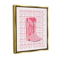 thumbnail image 4 of Stupell Industries Pastel Cowgirl Boots Beauty & Fashion Painting Gold Floater Framed Canvas Art Print Wall Art, 25 x 31, 4 of 10