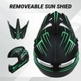 thumbnail image 4 of Oryxearth Motocross Dirt Bike Helmet, Off-Road Motorcycle & ATV Helmet with Goggles Gloves, Green, L, 4 of 8