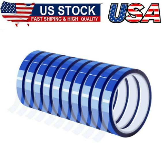 Heat Tape for Sublimation, 10Rolls Sublimation Tape Heat Resistant Tape,10mm×30m