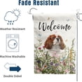 thumbnail image 5 of Floral Cavalier King Charles Spaniel Garden Flag Spring Summer House Flags 28 x 40 Double Sided Flower Dog Yard Flags for Outside Large Outdoor Welcome Flags, 5 of 7