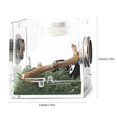 thumbnail image 2 of 1PC Breeding Box - Portable Acrylic Reptile Enclosure - Breeding Container with Metal Ventilation Hole - for Spider  Lizard  Scorpion  Centipede  Horned Frog, 2 of 6