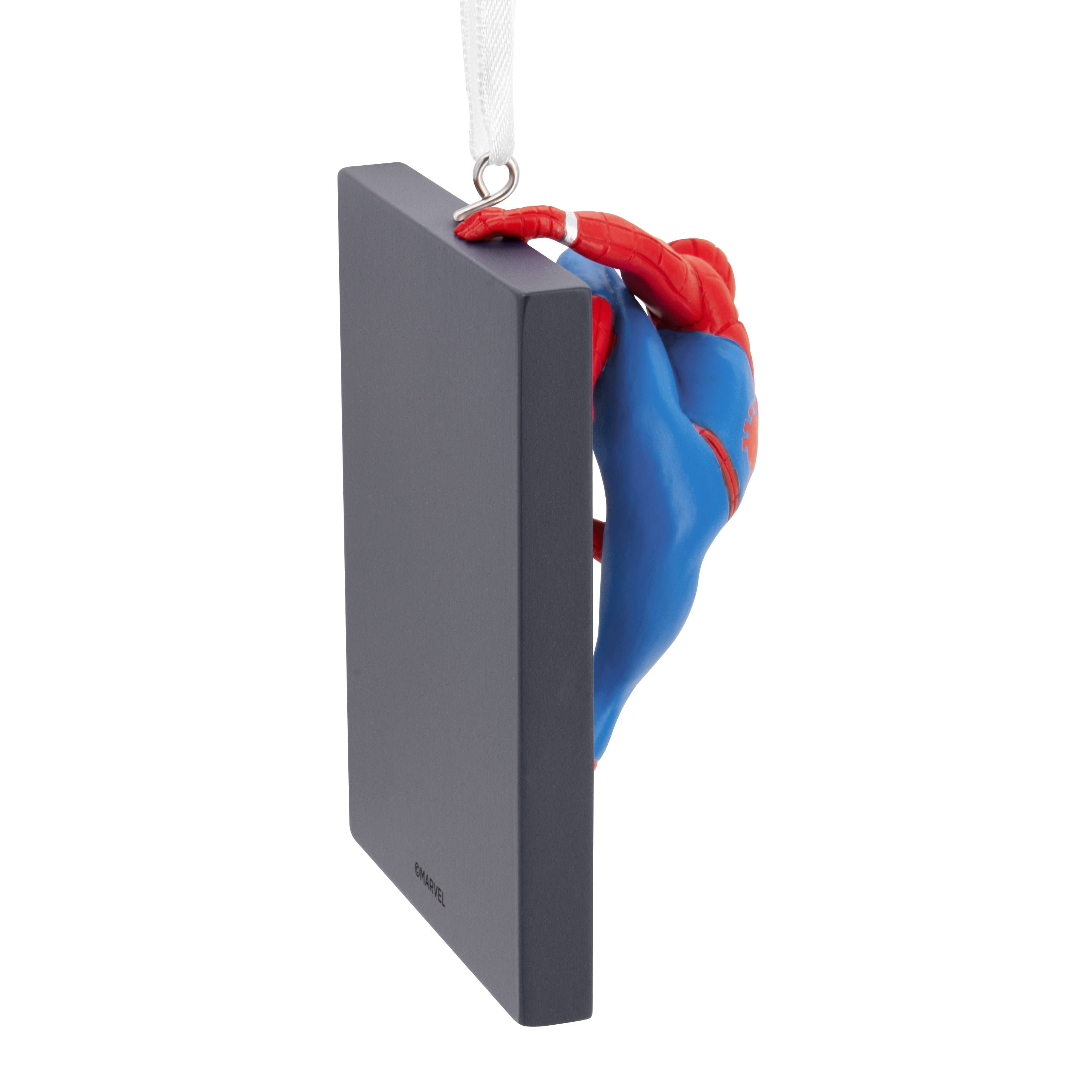 Hallmark Christmas Ornament (Marvel Spider-Man on Window), 1 Count, 1 Count