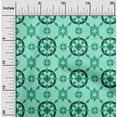 thumbnail image 2 of oneOone Velvet Aquamarine Green Fabric Geometric Craft Projects Decor Fabric Printed By The Yard 58 Inch Wide, 2 of 4