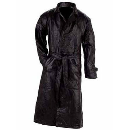 Genuine Leather Trench Coat