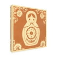 thumbnail image 2 of Trademark Fine Art 'Russian Doll in Orange' Canvas Art by June Erica Vess, 2 of 3