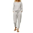 thumbnail image 2 of Pyhlmscde Women's Polyester Long Sleeve Sweatsuit, Women Sweatsuit, Women Fall Clothes, Lounge Sets for Women, 2 of 6