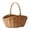 Brown, variant on Handwoven Wicker Harvest Basket with Handle, Natural Storage and Picnic Basket, 29x22x26cm