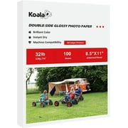 Koala Brochure and Flyer Double Side Glossy Paper 8.5X11 Inches 100 Sheets Compatible with Inkjet Printer 32 LB Thin
