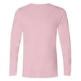 thumbnail image 3 of Maean Men Valentine's Day Shirts Long Sleeve Basic Tee Heart Ptinted Crewneck Comfy Loose Tshirts, 3 of 5