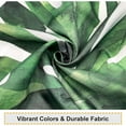 thumbnail image 6 of Bevtee Green Gold Leaves Shower Curtain, Tropical Palm Leaf Jungle Rainforest Plants Modern Boho Bathroom Curtain, 72x72, 6 of 6