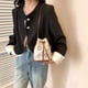 thumbnail image 5 of Bolsos Hobo Slouchy Bolso Tipo Cubo Con Cordón PU para Mujer Viajes Al Aire Libre, 5 of 9