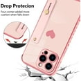 thumbnail image 6 of Designed for iPhone 14 Pro Max Case Pink Love Hearts Design for Women Girl Men, Luxury Plating with Strap Stand Full Camera Lens Protection Bumper for iPhone 14 Pro Max 6.7", 6 of 12