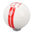 thumbnail image 1 of 5 Speed Round Ball Shift Knobs Racing Type Manual Gear Shifter Knob with 3 Adapters  for Replacement, 1 of 7