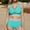 Light Blue, variant on UTSJKR Bikini Sets for Women High Waisted Two Piece Swimsuit Padded Knot Twist Cut Out Color Block Bathing Suit Bikinis White L