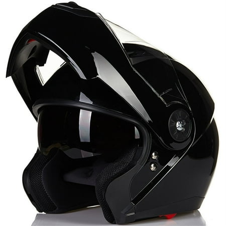 ILM Motorcycle Modular Flip up Dual Visor Helmet DOT Approved 5 Colors Available