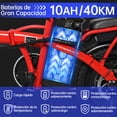 thumbnail image 2 of Bicicleta Eléctrica Plegable Honey Whale S6-S Rojo, 2 of 8