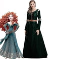 thumbnail image 1 of Disfraz de princesa Mérida para adultos SML Xl, vestido elegante de Mérida, disfraz de Carnaval para niñas, vestido femenino de Halloween, 1 of 5