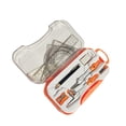 thumbnail image 4 of Math Geometry Kit Compass Set Protractor Triangle Rulers Protractor Compass Ruler School Teachers Orange, 4 of 7