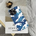 thumbnail image 5 of FKBRCL4U Compatible with iPhone 14 Pro Max Case, Blue and White Waves Pattern for Girl Full Body Design Soft Silicone Drop Shock Scratch Protection for iPhone 14 Pro Max, 5 of 7