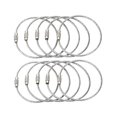 thumbnail image 1 of 10 Uds cadena de alambre para colgar etiqueta tornillo equipaje cuerda bloqueo Gadget anillo llavero herramienta Cable llave acero ShuxiuWang  8390605834615, 1 of 1