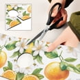 thumbnail image 6 of Yayeee Faucet Mat for Kitchen Sink 30" Diatomite Long Splash Guard Pad, Floral Watercolor Oranges, 2 Pack, 6 of 7