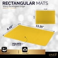thumbnail image 3 of Paper Placemat Disposable, Yellow Place Mats with Scalloped Edges, Durable Paper Placemat for Holiday Wedding Party Supplies Decor, 9.75 X 14 Inches, Pack of 100 - by SparkSettings, 3 of 6