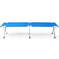 thumbnail image 2 of Tcbosik Camping Cot for Adults, Portable Folding Sleeping Bed for Hiking, Travel, BBQ, Blue, 2 of 9