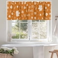 thumbnail image 4 of It‘s Fall Valances for Windows, 42 x 12in, Y’all Pumpkin Maple Leaf Orange Fall Rod Pocket Kitchen Valance Curtain Light Filtering Window Treatments for Living Room Bedroom, 1 Panel, 4 of 7