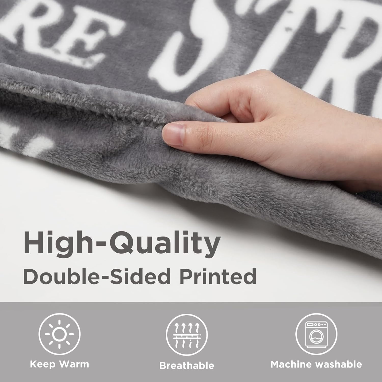 Blanket Gifts for Women or Men - Get Well Blanket, Inspirational Gifts for Her Him, Feel Better After Surgery Gifts, Thinking of You Gifts for Mom Friend Sister Coworker