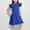 Blue, variant on Cethrio Girls Summer Dresses, Flutter Sleeve A-Line Mid-Length Party Casual Dresses Purple Size 6-7T