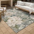 thumbnail image 3 of Addison Rugs Chantille Indoor/Outdoor Transitional Floral Sage Machine Washable Rectangle Rug, 10' x 14', 3 of 8