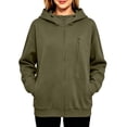 thumbnail image 4 of Vrorvz Full Zip Sweatshirt for Women Hoodies Long Sleeve Shirt Oversized Casual Fashion Jacket with Pocket, 4 of 5