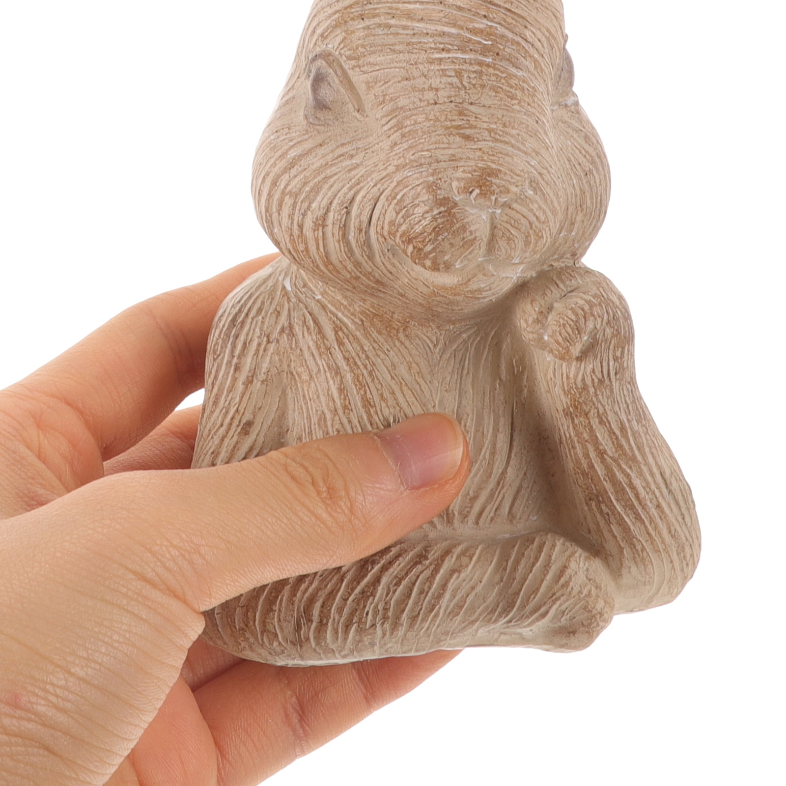 unbranded 4 pcs  Resin Easter Rabbit Model Small Easter Bunny Figurine Rabbit Adornment Bonsai Decor