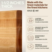 John Boos R-Board Reversible Wood Cutting Board, 18 x 12 x 1 1/2, Maple
