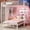 White, variant on Bunk Bed Twin Over Twin with Storage Drawers & LED Shelves and Hall Tree Full-length Guardrail & Ladder Black