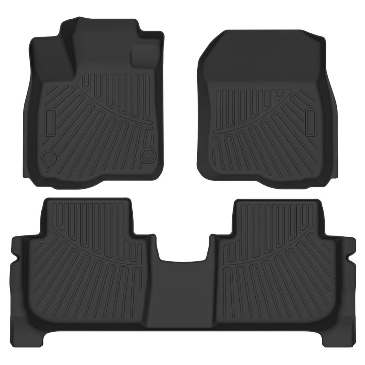 Floor Mats & Cargo Liner for Honda CR-V 2023 2024 2025 2026 (Include Gas & Hybrid), All Weather TPE Floor Liners Cargo Mat (Upper Position) CRV Accessories, Front & 2nd Row & Trunk Mat